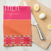 farbenfroh und inspirierend geschirrtuch (Viertel Falte)