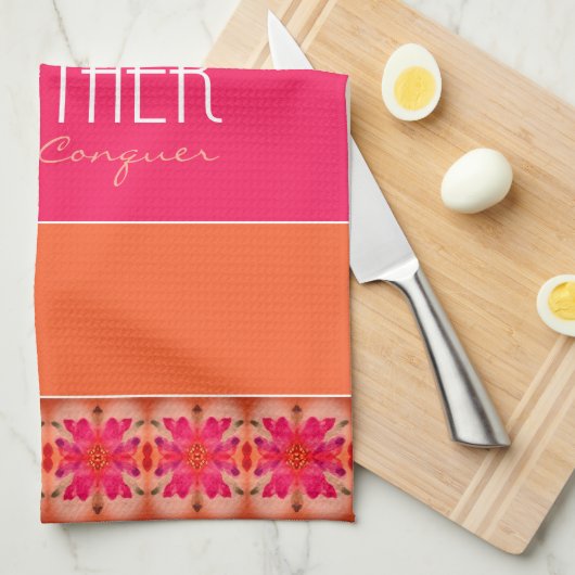 farbenfroh und inspirierend geschirrtuch (Viertel Falte)