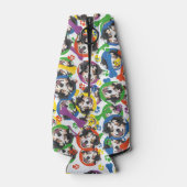 Farbenfroh und spielerisch flaschenkühler (Rückseite)