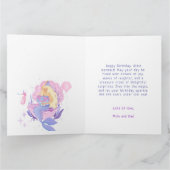 Farbenfroh unsere kleine Meerjungfrau das ganze Ja Karte (Innenseite)