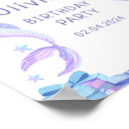 Farbenfroh unsere kleine Meerjungfrau das ganze Ja Poster (Ecke)