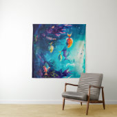 Farbenfroh unter dem Meer Wandteppich (Beispiel (Horizontal))