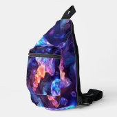 Farbenfroh unter der Meeresqualle | Crossbody Bag (Rechte Ecke)