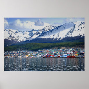 Farbenfroh Ushuaia Tierra del Fuego Patagonia Poster