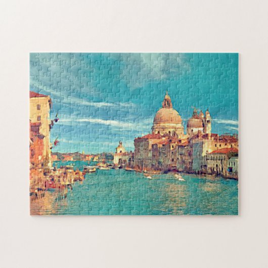 Farbenfroh Venedig Canal Grande Puzzle (Horizontal)