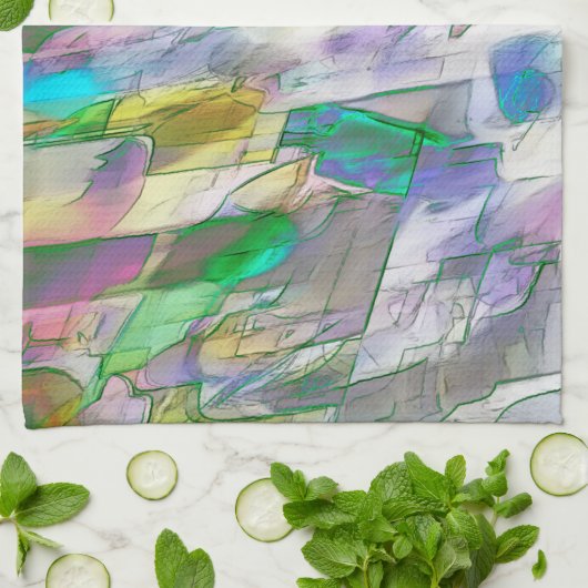 Farbenfroh verblasst, undurchsichtig versus satini geschirrtuch (Gefaltet)