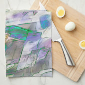 Farbenfroh verblasst, undurchsichtig versus satini geschirrtuch (Viertel Falte)