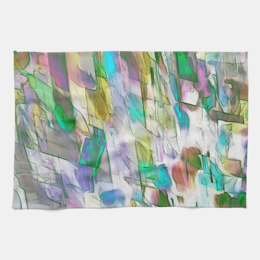 Farbenfroh verblasst, undurchsichtig versus satini geschirrtuch (Horizontal)