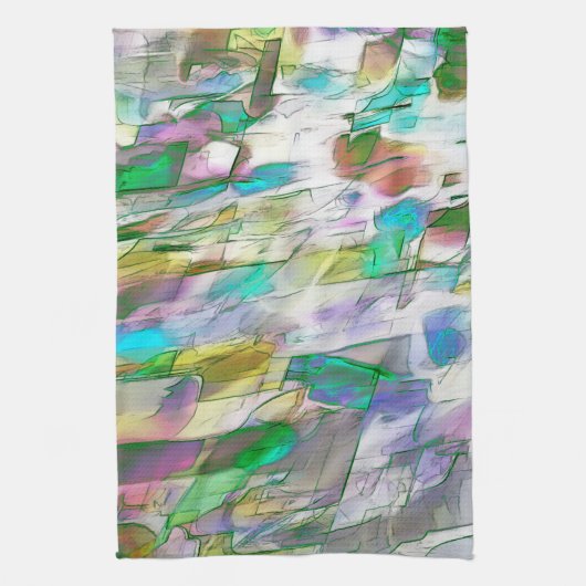 Farbenfroh verblasst, undurchsichtig versus satini geschirrtuch (Vertikal)