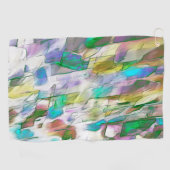 Farbenfroh verblasst, undurchsichtig versus satini golfhandtuch (Horizontal)