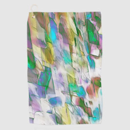 Farbenfroh verblasst, undurchsichtig versus satini golfhandtuch