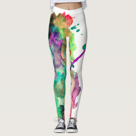 Farbenfroh, verrückt, trendy, kühl Abstrakte Wasse Leggings