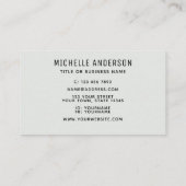 Farbenfroh Visitenkarte (Rückseite)