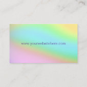 Farbenfroh Visitenkarte (Rückseite)