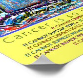 Farbenfroh, was Krebs nicht tun kann Angel Poster (Ecke)