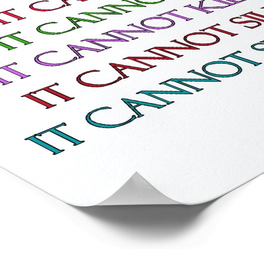 Farbenfroh, was Krebs nicht tun kann Angel Poster (Ecke)