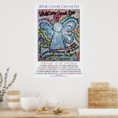 Farbenfroh, was Krebs nicht tun kann Angel Poster  (Küche)