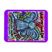 Farbenfroh, was Krebs nicht tun kann Engel Magnet (Horizontal)