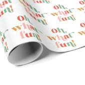 Farbenfroh, was Spaß Retro-Buchstaben Geschenkpapier (Rolleneckpunkt)