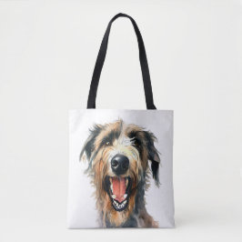 farbenfroh Wolfhound | Niedlicher Hund Tasche