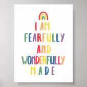 Farbenfroh, wunderbar gemacht Druck Poster (Vorne)