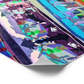 Farbenfroh X Grafik Poster (Ecke)