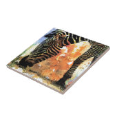 Farbenfroh Zebra Grunge Fliese (Seite)