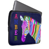 Farbenfroh Zebra Laptop Sleeve (Vorne Rechts)
