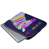 Farbenfroh Zebra Laptop Sleeve (Vorne Knopf)