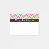 Farbenfroh Zickzack - personalisieren Post-it Klebezettel (Vorderseite)