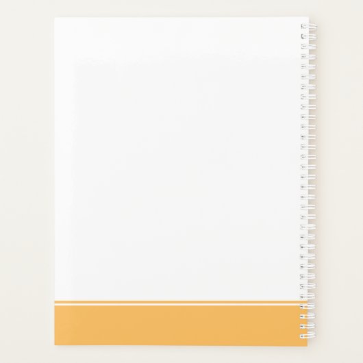 Farbenfroh zurück an den Schullehrer Planer (Rückseite)