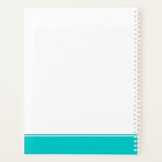 Farbenfroh zurück an den Schullehrer Planer (Rückseite)