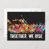 Farbenfroh zusammengestalten wir Postkarte (Vorne/Hinten)