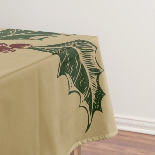 Farbenfrohe 1876 Frohe Weihnachten Tischdecke (Beispiel)