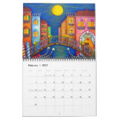 Farbenfrohe 2-Seiten-Kalender von Lisa Lorenz Kalender (Feb 2027)