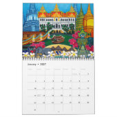 Farbenfrohe 2-Seiten-Kalender von Lisa Lorenz Kalender (Jan 2027)