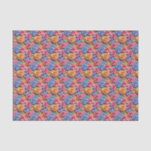 Farbenfrohe 3-Grad-Blumenmuster Seidenpapier