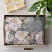 Farbenfrohe 3D-Blumen & Löwe vor Kohlehintergrund Seidenpapier (Geschenk)