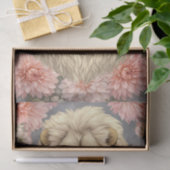 Farbenfrohe 3D-Blumen & Löwe vor Kohlehintergrund Seidenpapier (Geschenk)