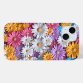 Farbenfrohe 3D-Daisies Floral Phone Case (Rückseite (Horizontal))