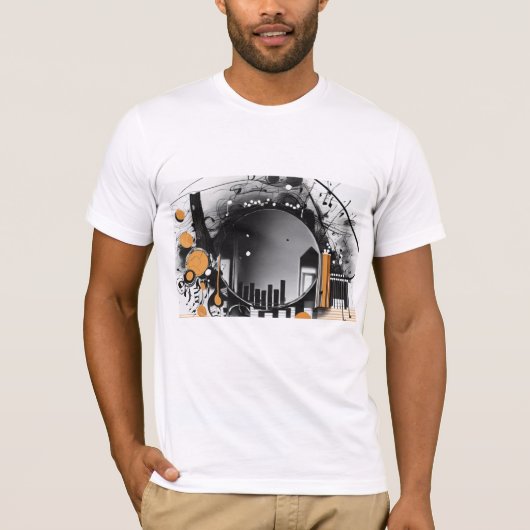 Farbenfrohe 3D Digital Art T - Shirt | Perfekt gee (Vorderseite)
