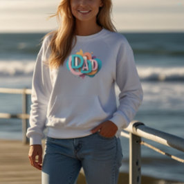 Farbenfrohe 3D "VATER" Grafikdesign | Damen T-Shirt