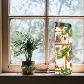 Farbenfrohe 4 Foto Collage Crafty Christmas Tree Thermosbecher