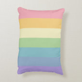 Farbenfrohe 5-Buchstaben-Bezeichnung Regenbogenerd Dekokissen (Rückseite(Vertikal))
