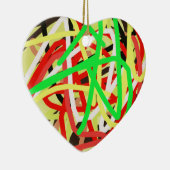 farbenfrohe 676 abstrakte Kunst Keramik Ornament (Rechts)