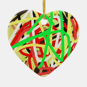 farbenfrohe 676 abstrakte Kunst Keramik Ornament