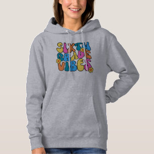 Farbenfrohe 6. Klasse - Zurück zur Schule Hoodie