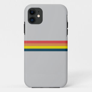 Farbenfrohe 70er 80er Retro-Gestreift Streifen Case-Mate iPhone Hülle