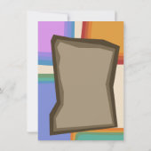 Farbenfrohe 70er-Geburtstagskarte Einladung (Rückseite)