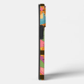 Farbenfrohe 70er Jahre Retro Funny Bull Dog Person Case-Mate iPhone Hülle (Rückseite / Rechts)